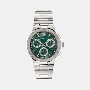 Greca Men Quartz Green Dial Chronograph Stainless Steel Watch VEZ900121