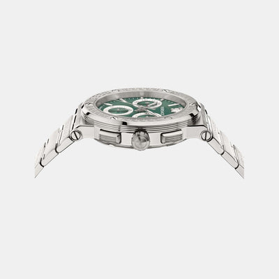 Greca Men Quartz Green Dial Chronograph Stainless Steel Watch VEZ900121