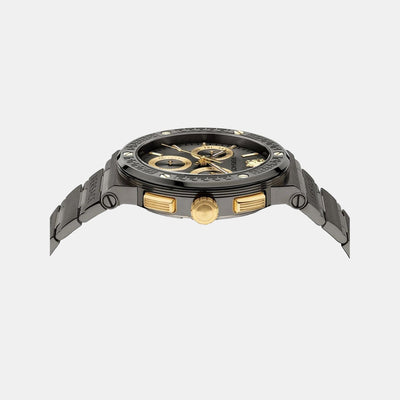 Greca Men Quartz Grey Dial Chronograph Stainless Steel Watch VEZ900521