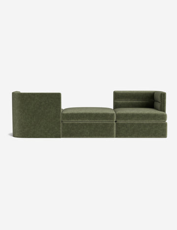 Moss Performance Striated Velvet