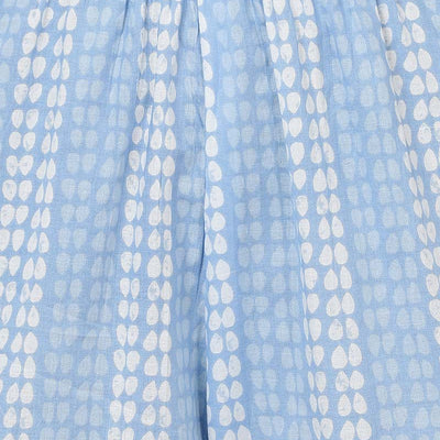 Blue Cotton Straight Kurta Pant With Dupatta VKSKD1628