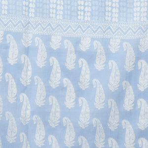 Blue Cotton Straight Kurta Pant With Dupatta VKSKD1628