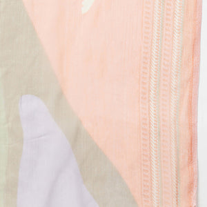 Orange Silk Blend Straight Suit Set VKSKD1837