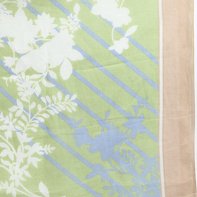 Nude Cotton Floral Straight Suit Set VKSKD1882