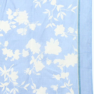 Blue Cotton Blend Ethnic Motifs Straight Suit Set VKSKD1883