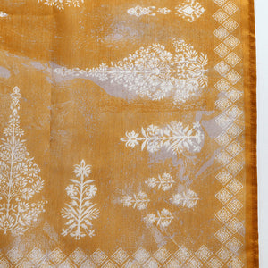 Cotton Taupe Printed Straight Kurta Pant With Dupatta VKSKD1920