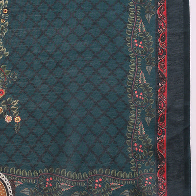 Silk Blend Green Embroidered Straight Kurta Pant With Dupatta VKSKD1933