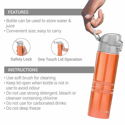 Vogue Stainless Steel Bottle (Milton)