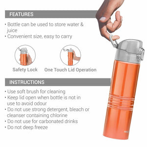 Vogue Stainless Steel Bottle (Milton)