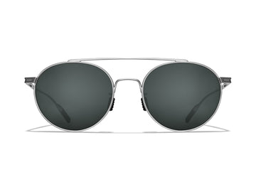 Brushed Titanium Frame - Dark Carbon (Polarized) Lens