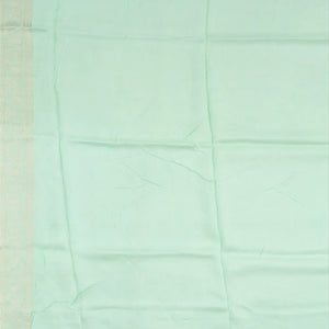 Light Blue Woven Blended Khaddi Georgette Saree With Meenakaari Floral Motifs-Light Blue