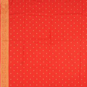 Off White Blended Pashmina Kani Saree With Floral Motifs & Red Border-Off White