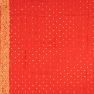 Off White Blended Pashmina Kani Saree With Floral Motifs & Red Border-Off White