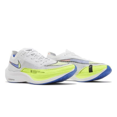 Nike ZoomX Vaporfly Next% 2 White Volt Racer Blue