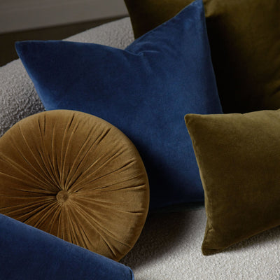 Monroe Velvet Round Pillow