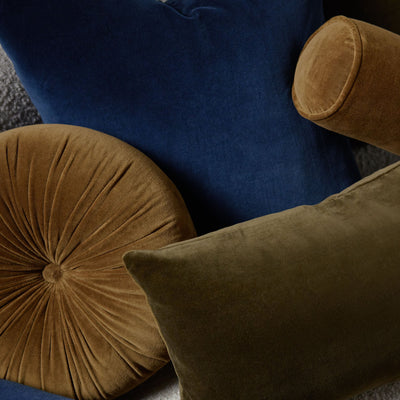 Sabine Velvet Bolster Pillow