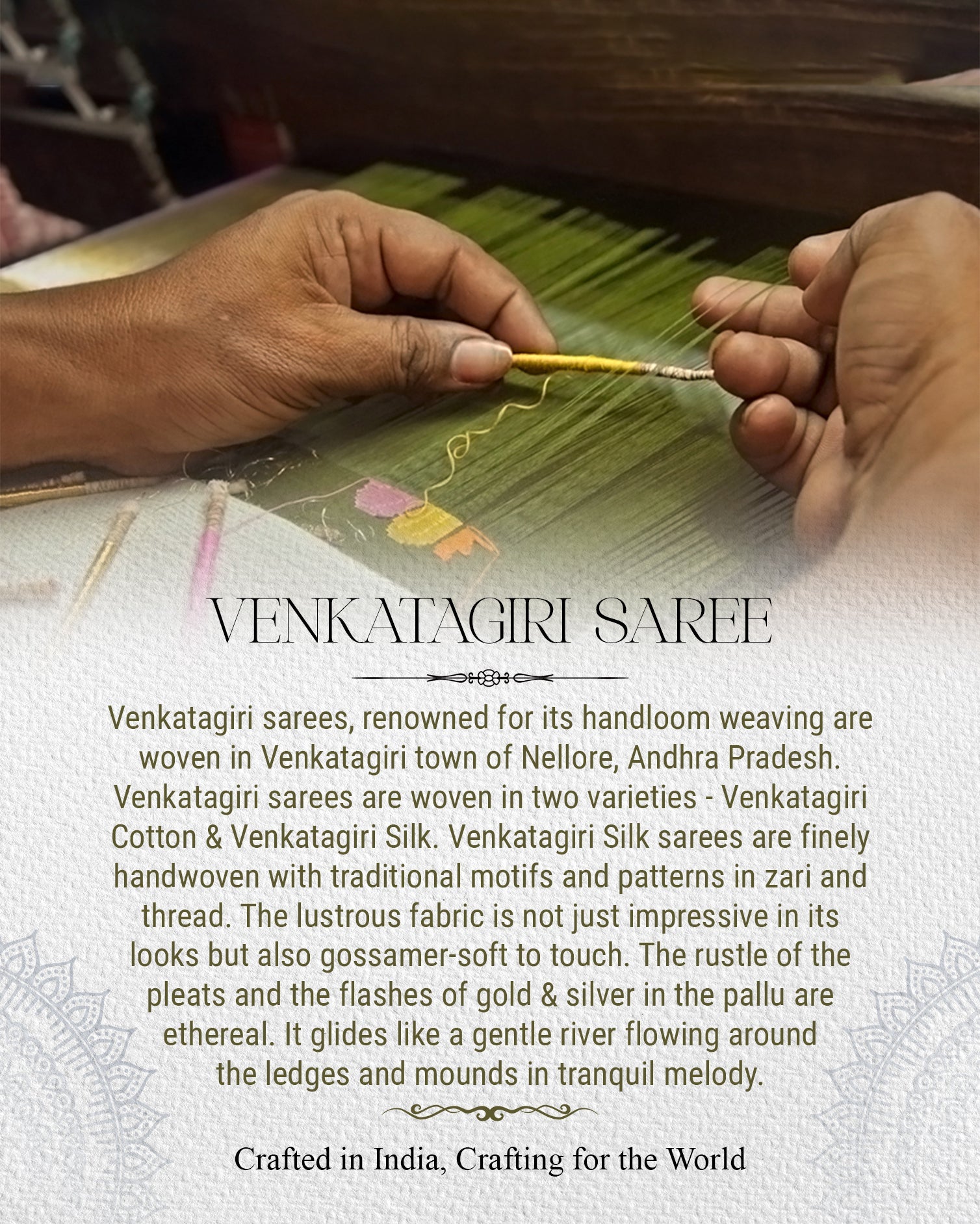 Royal Blue Venkatagiri Silk Handloom Saree