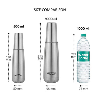 Vertex Steel Bottle With Tumbler (Milton)