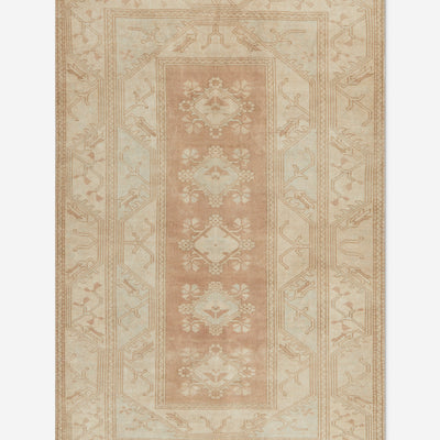 Vintage Turkish Hand-Knotted Wool Rug No. 320, 5'3" x 8'2"