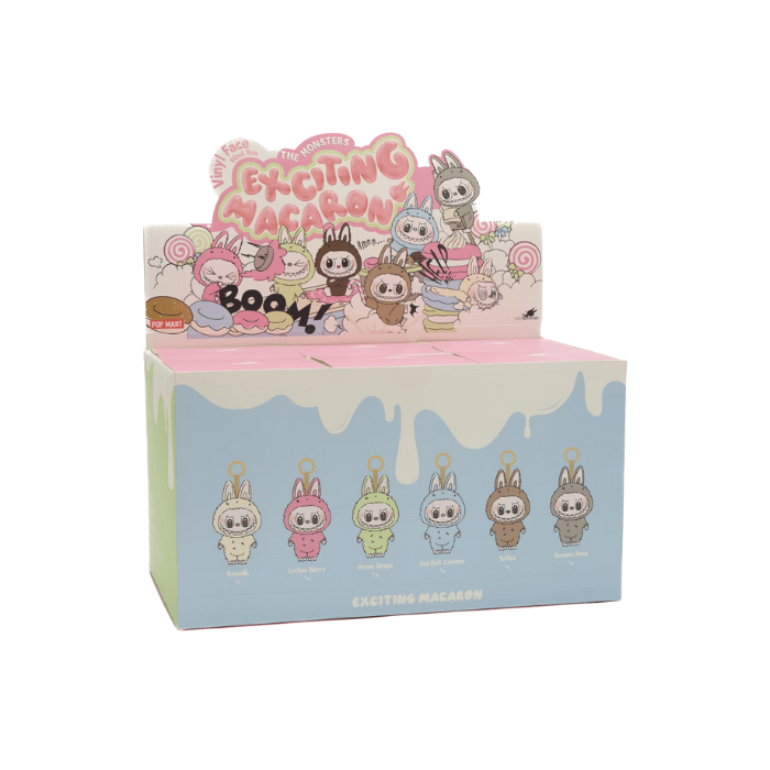 Pop Mart Labubu The Monsters Exciting Macarons Vinyl Face Sealed Case (6 Blind Boxes)