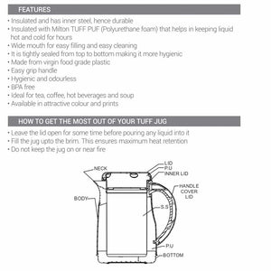 Viva Tuf Vacuum Insulated Jug (Milton)