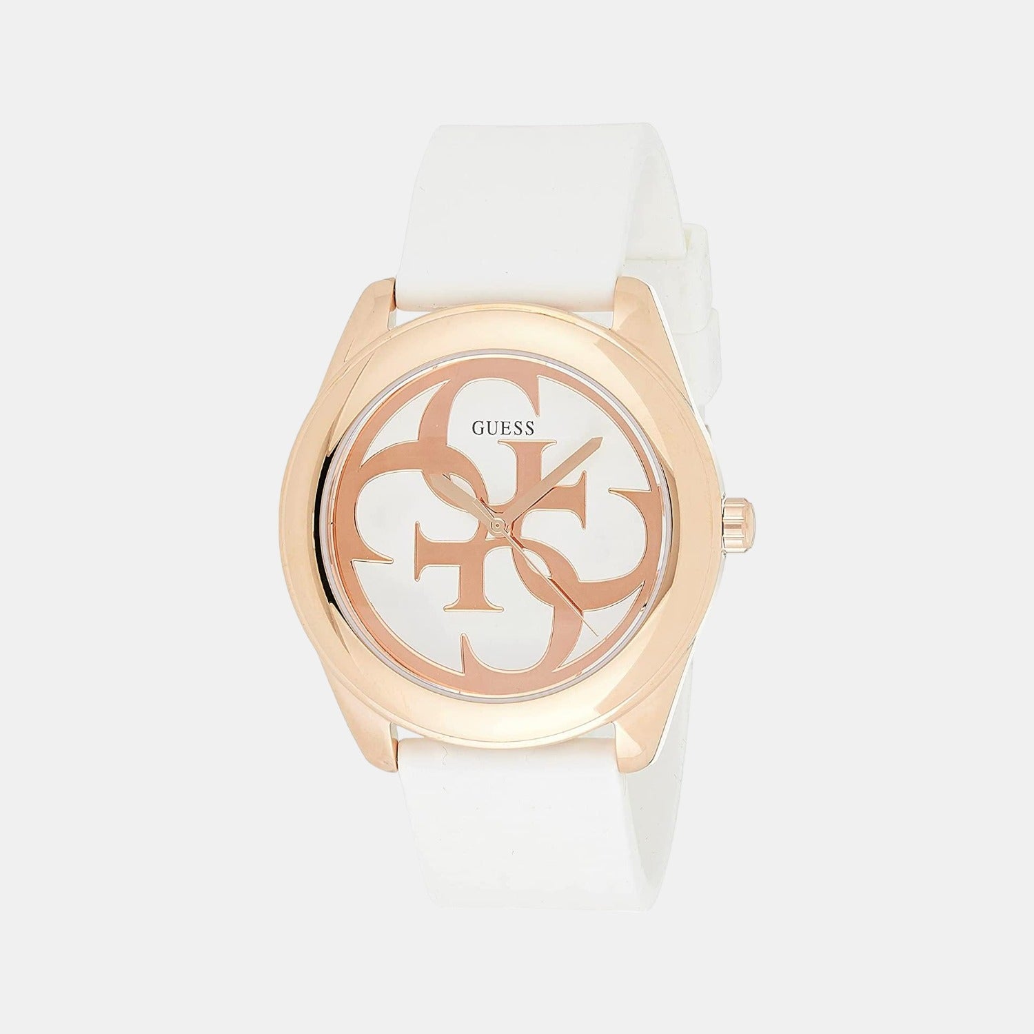 G twist Women Quartz White Dial Analog Silicone Watch W0911L5