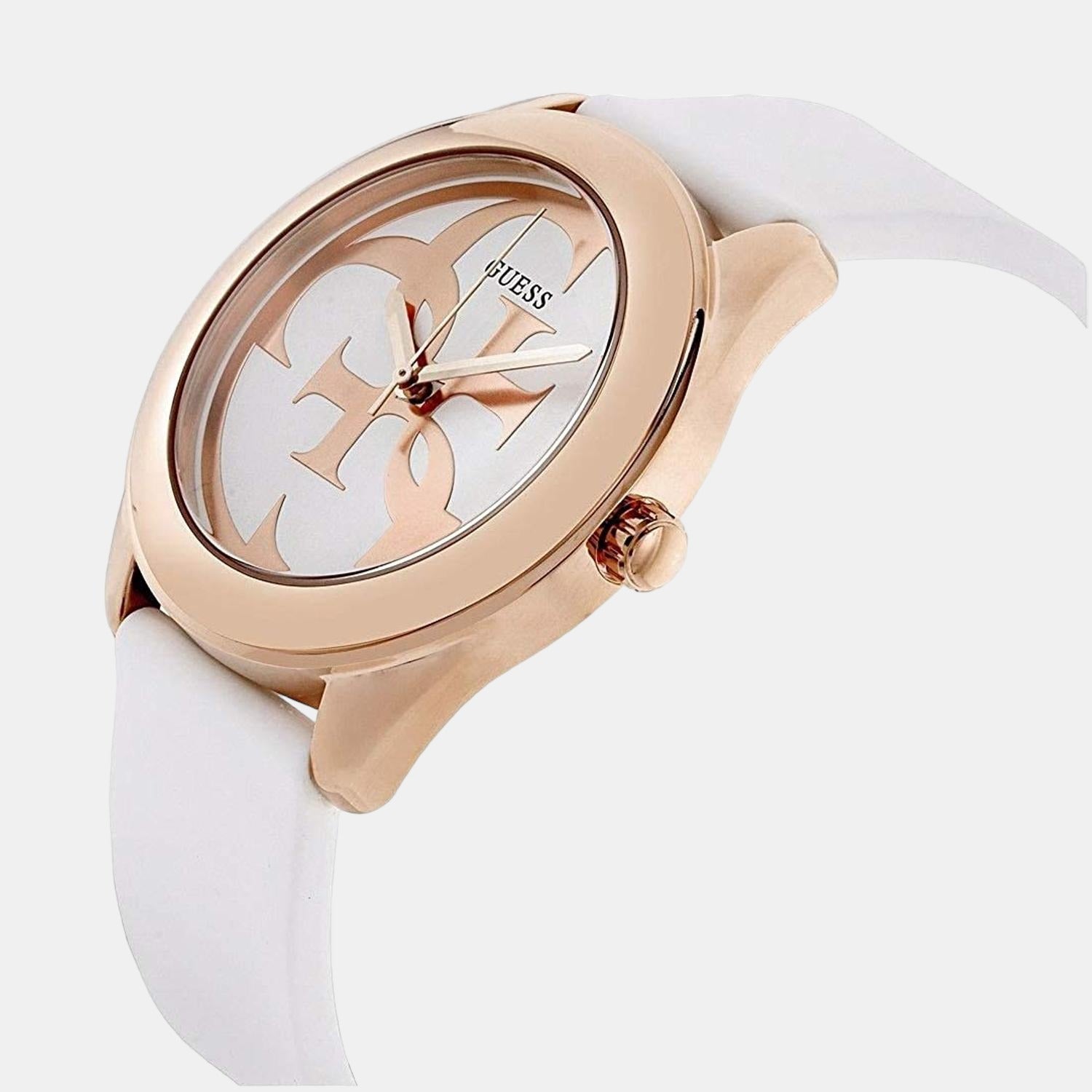 G twist Women Quartz White Dial Analog Silicone Watch W0911L5