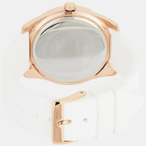 G twist Women Quartz White Dial Analog Silicone Watch W0911L5