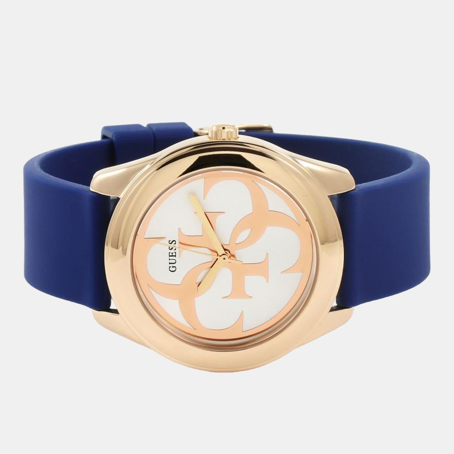 G Twist Women Quartz White Dial Analog Silicone Watch W0911L6