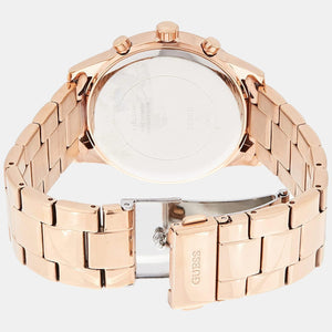 Guess Dress Women Quartz Rose Gold Dial Chronograph Stainless Steel Watch W1070L3