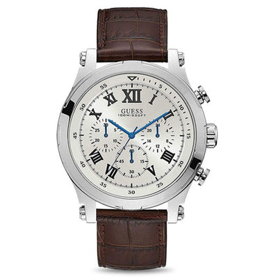 Guess Anchor White Dial Men 46mm