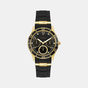 Guess Sport Women Quartz Black Dial Chronograph Silicone Watch W1157L1