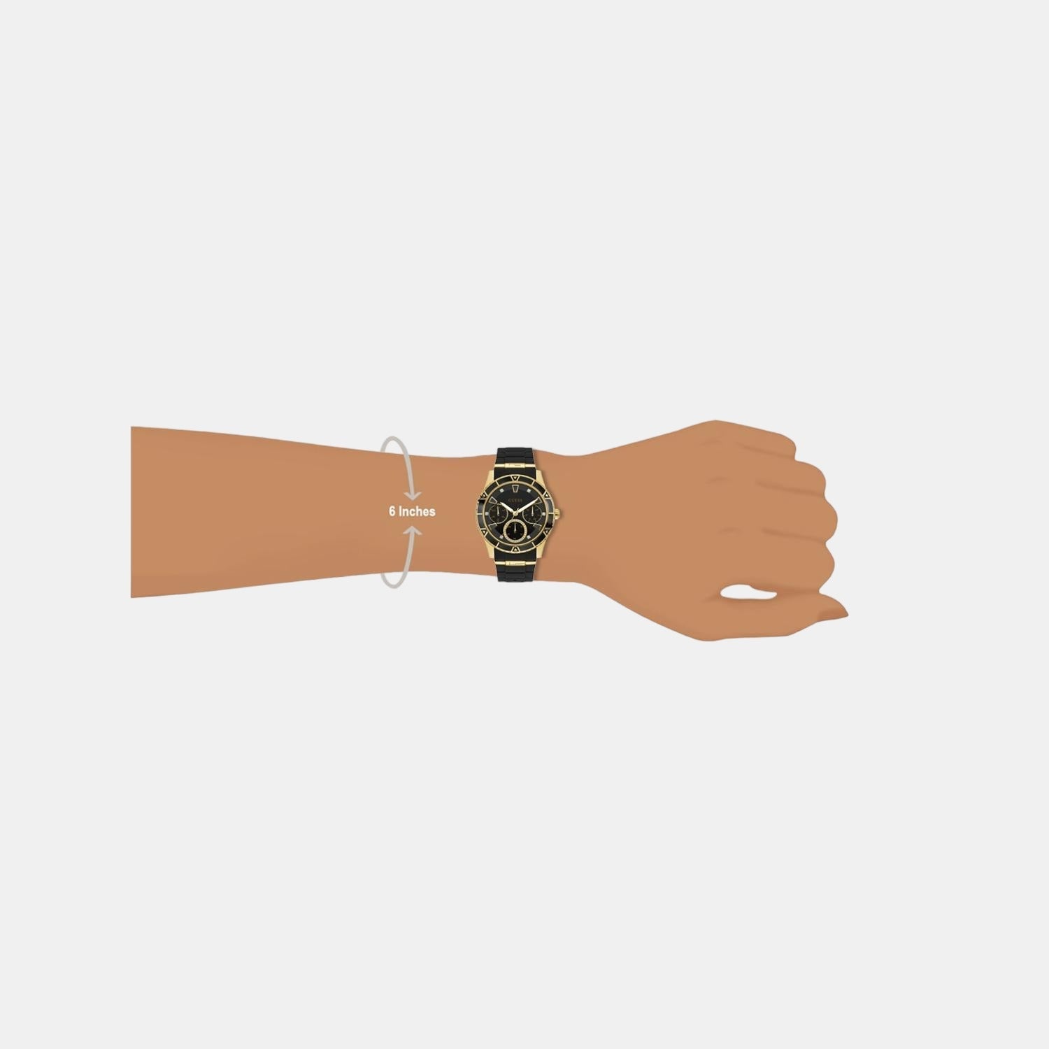 Guess Sport Women Quartz Black Dial Chronograph Silicone Watch W1157L1