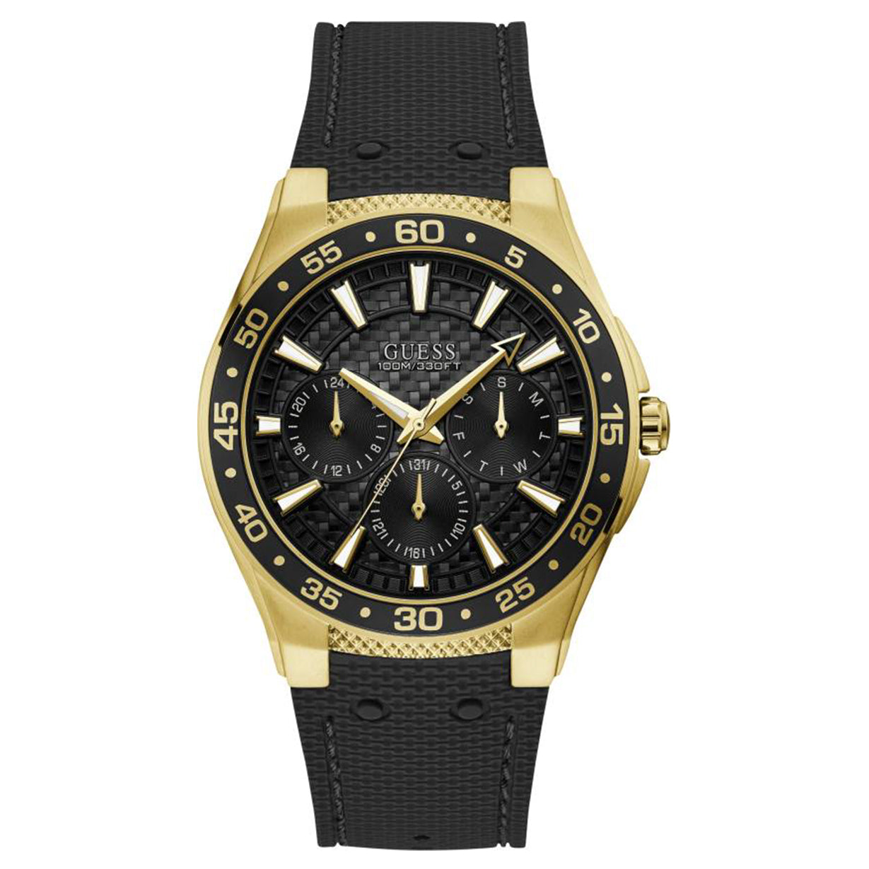 Guess Atlantic Black Dial Men 44mm