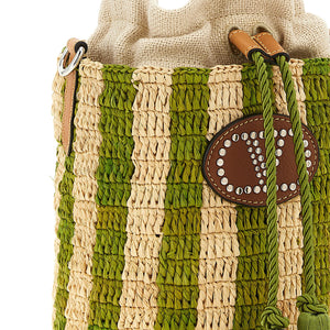 Valentino Garavani Raffia Small Bucket Bag