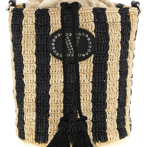 Valentino Garavani Raffia Small Bucket Bag