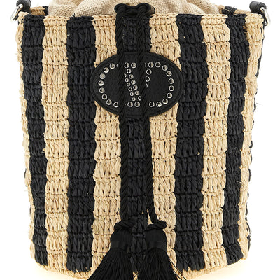 Valentino Garavani Raffia Small Bucket Bag