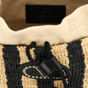 Valentino Garavani Raffia Small Bucket Bag