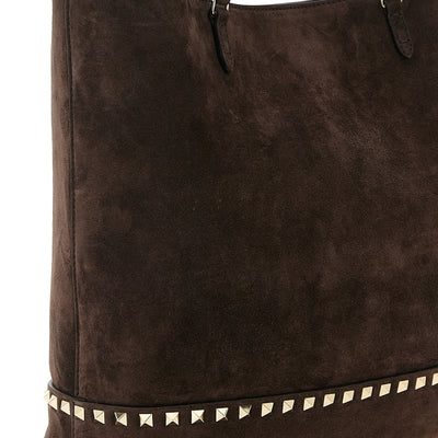 Valentino Garavani Rockstud Medium Suede Shoulder Bag