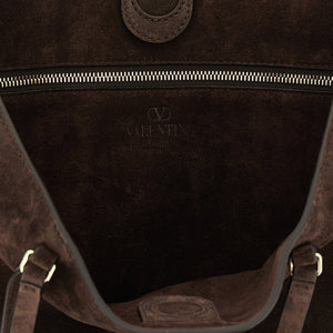 Valentino Garavani Rockstud Medium Suede Shoulder Bag