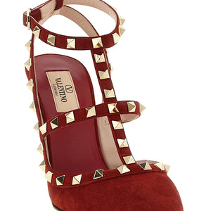 Valentino Garavani Rockstudankle Strap Pumps