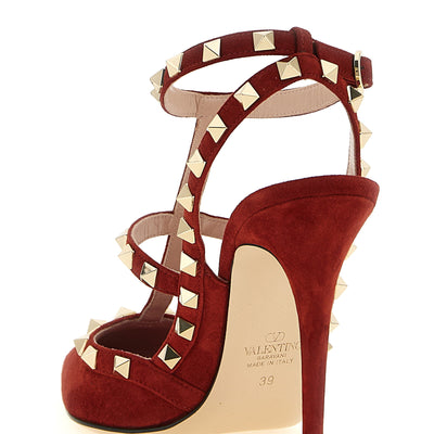 Valentino Garavani Rockstudankle Strap Pumps