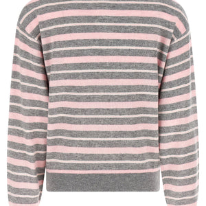Guest In Residence Clloegiate Stripe Polo Sweater