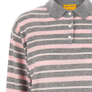 Guest In Residence Clloegiate Stripe Polo Sweater