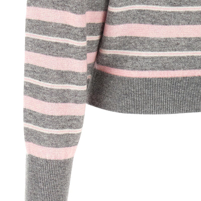 Guest In Residence Clloegiate Stripe Polo Sweater