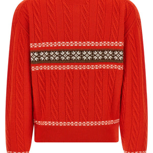 Guest In Residence Cable Collegiate Polo Sweater