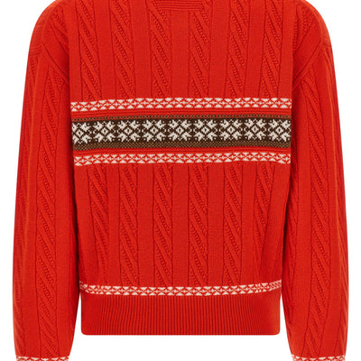 Guest In Residence Cable Collegiate Polo Sweater