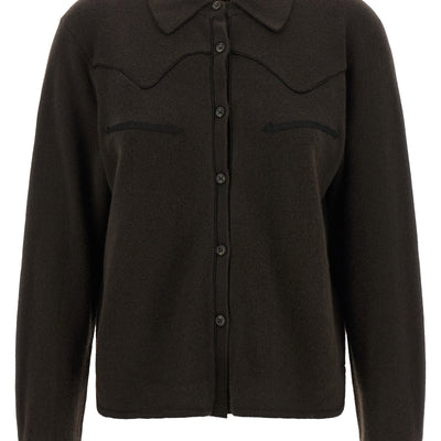 Guest In Residence Cropped Western Shirt