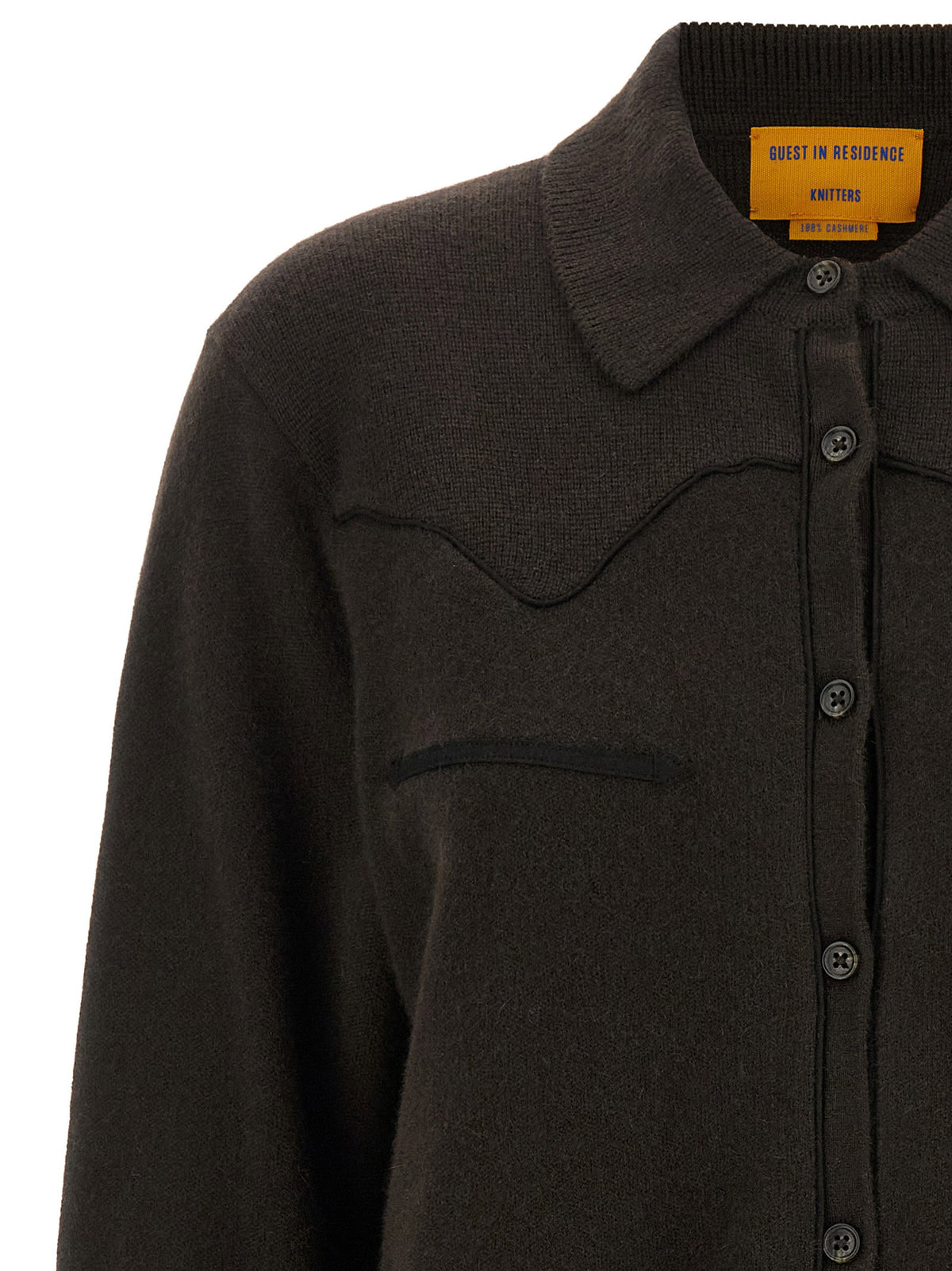Guest In Residence Cropped Western Shirt
