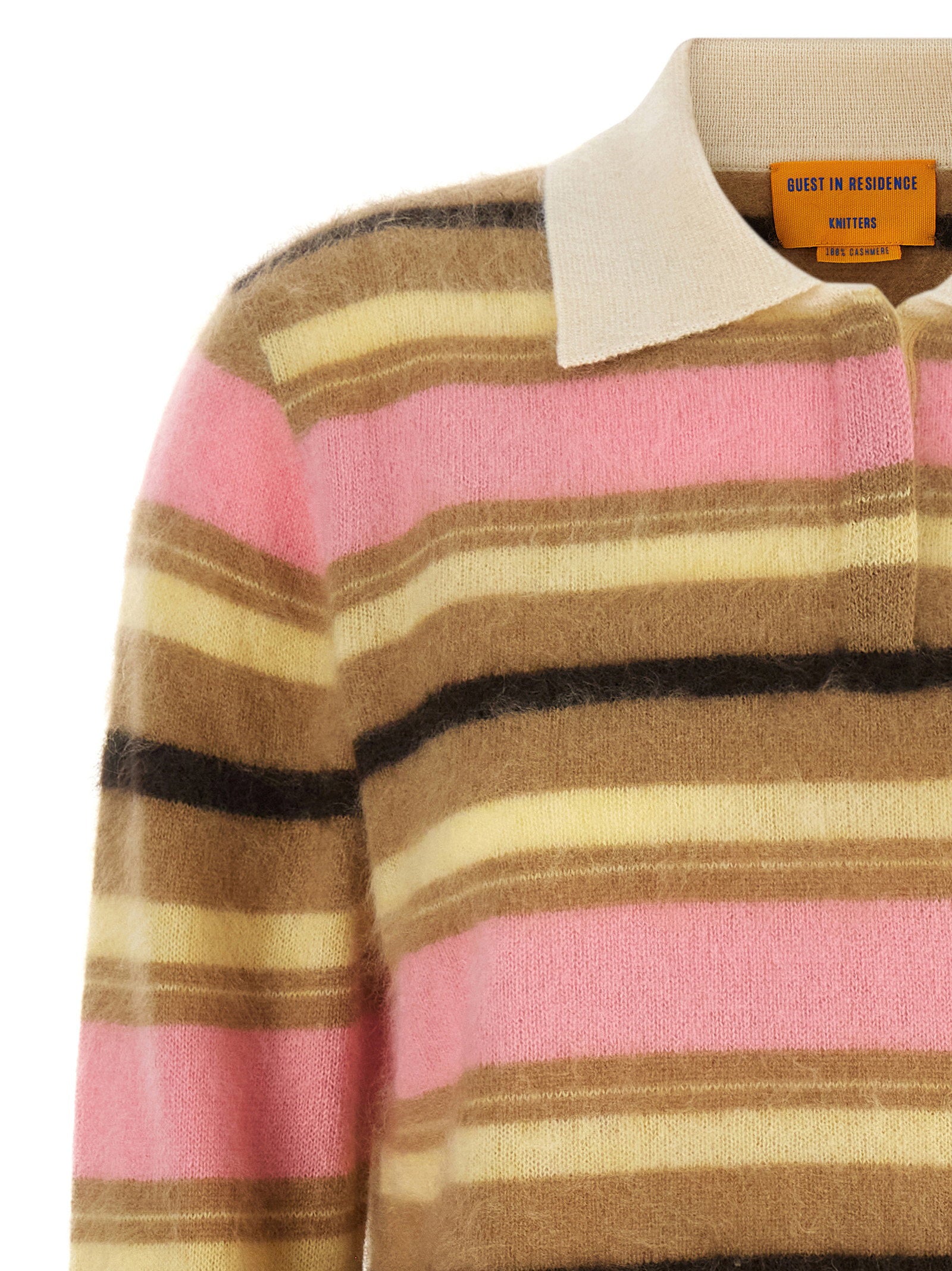 Guest In Residence Grizzly Cropped Rugby Polo Shirt